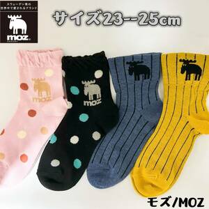 MOZ モズ　レディース　靴下　ソックス　4足セット 23-25cm