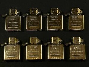 新品未使用 ZIPPO 純正 ゴールド 金色 インサイドユニット 5個 適合 レギュラー アーマー フラットトップ 1937 1933 1932 インナー bv782