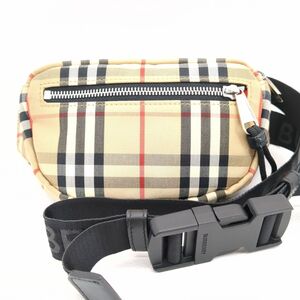 美品　バーバリー　ボディバッグ　ウェストバッグ　ノバチェック　ベージュ　BURBERRY　中古　◆3111/藤枝インター店