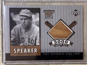 2000 Upper Deck A Piece of History 3000 Club #TSB Tris Speaker Bat 