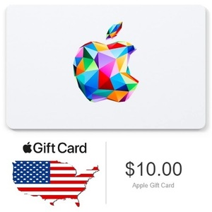 複数購入OK USA版 apple Gift Card $10 card iTunes アップル ギフトカード 10ドル分 北米 コード渡し