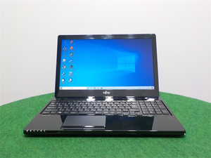 カメラ内蔵/中古/15型/ノートPC/Win10/爆速新品SSD512/4GB/5世代i3/FMV　AH45/U　新品無線マウス MS office2019搭載　動作良品