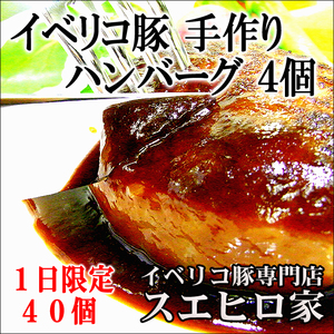 イベリコ豚 100% ハンバーグ 4個×110g 冷凍 ギフト 焼き方 レシピ付き