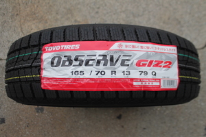 在庫あり 即納 トーヨータイヤ オブザーブ GIZ2 165/70R13 79Q 2022年製　１本