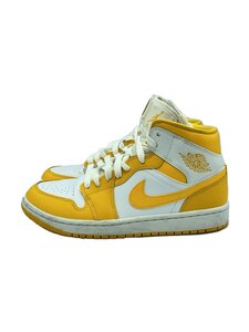 NIKE◆AIR JORDAN 1 MID_エアジョーダン 1 ミッド/25cm/YLW