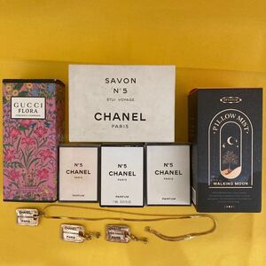 シャネル CHANEL ネックレス ピアス 香水 石鹸 パルファム フレグランス N°5 サヴォン CHANELネックレス GUCCI OPTATUM 大量 まとめ