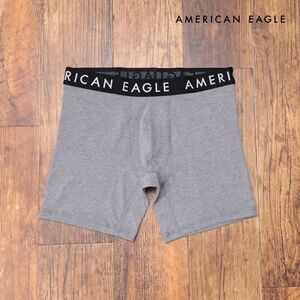 1円/AMERICAN EAGLE/Mサイズ/ボクサーパンツ 0235-2503 ストレッチ◎ 無地 ベーシック シンプル 新品/グレー/ih184/