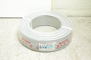 ■2024年3月■未使用■ YAZAKI ヤザキ VVFケーブル (PbF) 200マーク 3x1.6mm 100m 約12kg 黒赤緑 C