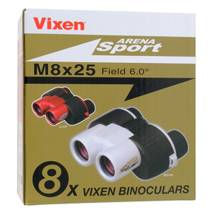 Vixen 双眼鏡 アリーナスポーツ M8x25 ホワイト [管理:1100042041]