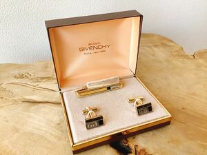 【GIVENCHY】ジバンシィ　ヴィンテージ　カフリンクス&ネクタイピン　カフスボタン