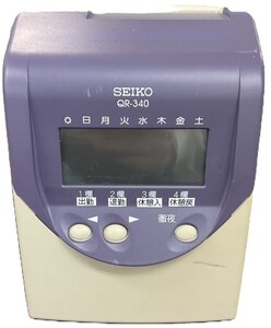 SEIKO セイコー タイムレコーダー QR-340 動作確認済 【在庫：2】