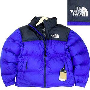 新品◆THE NORTH FACE◆USAモデル 700フィルパワー 1996 レトロ ヌプシ ダウンジャケット US L JPN XL 青◆ノースフェイス◆J1607