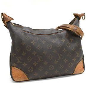 1円 ◆定価14万 LOUIS VUITTON ルイヴィトン ショルダーバッグ ブローニュ30 M51265 モノグラム ブラウン◆E.Csme.tI-18