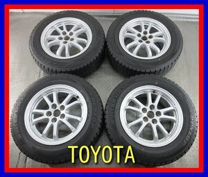 ■中古タイヤホイール■　TOYOTA プリウス 純正 15インチ 6.5J +40 5H 100 DUNLOP WM02 195/65R15 91S 冬 ST 激安 送料無料 K511