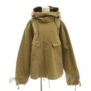 ハイク HYKE COTTON SALVAGE PARKA プルオーバー パーカージャケット 2 ベージュ 191-17186 /DF ■OS レディース