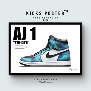 AJ1 エアジョーダン1 ハイ タイダイ TIE-DYE キックスポスター 送料無料 AJ1-61