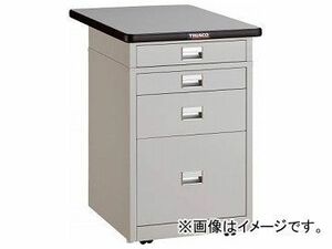 トラスコ中山/TRUSCO 作業台用サイドキャビネット ダップ天板付 500×750 W色 UDCT1110175PW