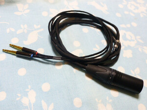 T1 2nd 3rd MDR-Z7 Z1R 102SSC 八芯 ブレイド編 180cm 長め XLR 4ピン 黒布スリーブ ( 6.3mm XLR 3ピン 4.4mm5極 可) Amiron home WM90-B