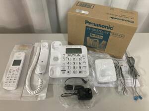 【未使用品】■ioy0546■Panasonic/パナソニック　コードレス電話機　VE-GD27DL-W　ホワイト　子機1台付き■