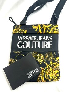 VERSACE JEANS COUTURE ショルダーバッグ ブランド ベルサーチ ヴェルサーチェ バロック柄 ブラック 71YA4B93 ZS109