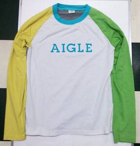 エーグル AIGLE 　パターン長袖Tシャツ