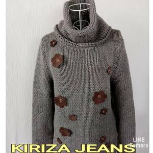 美品 ◆ KIRIZA JEANS ◆ 長袖 セーター　ウール６５％ Mサイズ ◆ クリツィア ジーンズ ◆ レディース 　