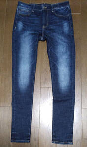 ジーンズ - American Eagle Ultra Skinny (W34/L34) / 古着, 濃紺色, アメリカンイーグル ウルトラスキニー, ユーズド加工, スリムジーパン