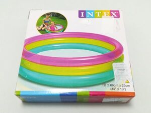 中古品★INTEX(インテックス) プール レインボーベイビープール 86×25cm