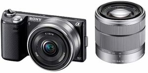 ソニー SONY ミラーレス一眼 α NEX-5N ダブルレンズキット E 16mm F2.8+E (中古品)