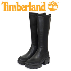 Timberland (ティンバーランド) A5YMR EVERLEIGH TALL エヴァーリー トールブーツ レディース Black TB450 US6.5-約23.5cm