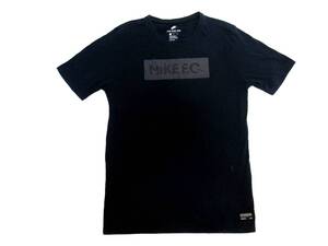 廃盤モデル　ナイキFC　NIKEFC　Tシャツ　サイズM ボックスロゴ　アーカイブ　SWOOSH ブラック×ブラック　黒色