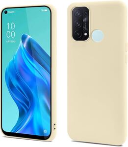 OPPO Reno5 A ケース 耐衝撃 シリコン A101OP オプポ ワイヤレス充電 TPU素材 米軍MIL規格 指紋防止 韓国 アンティークホワイト