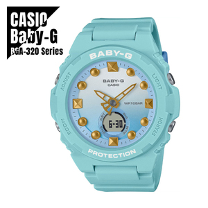 CASIO カシオ Baby-G ベビーG BGA-320シリーズ ビーチデザイン BGA-320-3A グリーン 腕時計 レディース ★新品