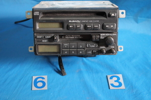 K-142-1 SUBARU カーステレオ CD PLAYER & AM/FM CASSET CAR STEREO