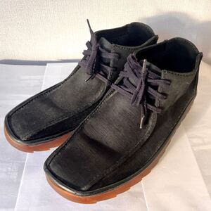 Clarks クラークス メンズ スエード ショートブーツ 中古 グレー系 26.5〜27.0cmくらい