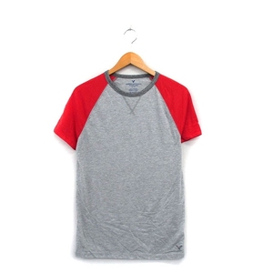 アメリカンイーグルアウトフィッターズ AMERICAN EAGLE outfitters Tシャツ カットソー 半袖 コットン XS グレー 灰 /KT12 メンズ