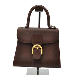 DELVAUX デルヴォー 極美品 ブリヨン pm ブラウン ハンドバッグ