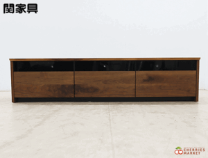 ◆展示品◆ NIPPONAIRE ニッポネア 関家具 レンジⅡ テレビボード 幅180cm AVボード/TVボード/テレビ台 ウォールナット 14万