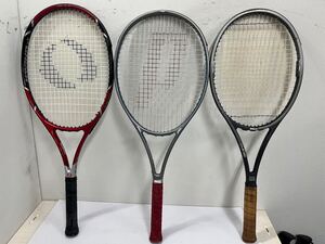 ★テニスラケット IGNIO FENCER T-27 Prince CTS GRADUATE110 Wilson MID 93 硬式テニスラケット ケース カバー 中古品★