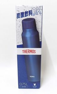 □■THERMOS サーモス 保冷炭酸飲料ボトル／FJK-750 ネイビー(NVY) 0.75L■□