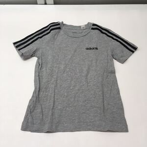 送料無料★adidas アディダス★半袖Tシャツ　トップス★グレー★キッズ　子供　130 #50427sjj42