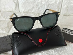 レイバン　Ray-Ban サングラス　フェラーリ　ラウンド　アイウェア　遮光レンズ　ブラック