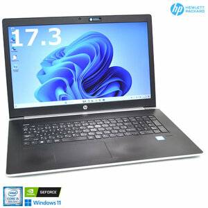 GeForce搭載 17.3型 HP ProBook 470 G5 Core i5 8250U 新品m.2SSD512G HDD500G メモリ8G Webカメラ Wi-Fi USBType-C Windows11