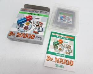 任天堂 ゲームボーイ GB Dr.MARIO ドクターマリオ 箱・取扱説明書付き 動作確認済み