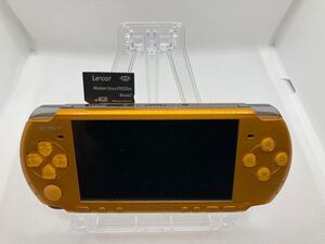 美品　PSP3000イエロー　メモリースティック付き　 SONY ソニー プレイステーションポータブル