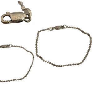 VINTAGE ヴィンテージ アクセサリー ジュエリー ヴィンテージ SILVER925 シルバーボールチェーンブレスレット シルバー 男女 アーカイブ