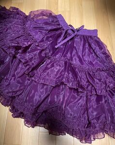 完売色　紫　Metamorphose オーガンジーフリル　パニエ メタモルフォーゼ　スカート　ロリィタ