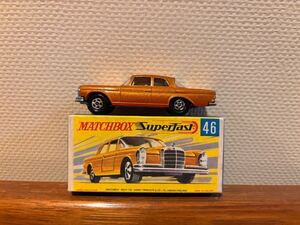 激レア　１円スタート　当時物　蔵出し　MATCHBOX マッチボックス　SuperFast レズニー　46 MERCEDES 300 SE メルセデスベンツ　 絶版