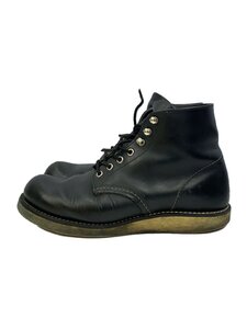 RED WING◆クラシックラウンド/レースアップブーツ/26cm/BLK/8165