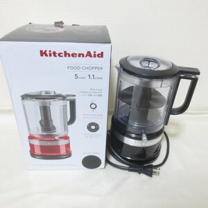 BO03　未使用　KitchenAid 5C フードプロセッサー キッチンエイド ミキサー　1.1L　ブラック　9KFC0516 　調理器具　【同梱×】